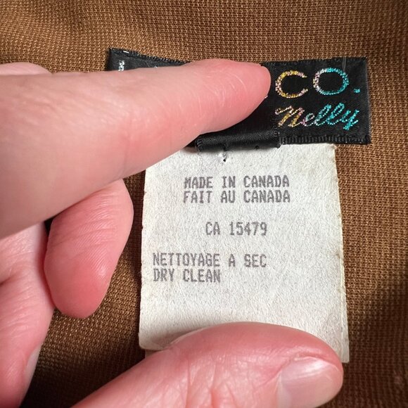 Vintage Wool Oversized Jacket Coat Tench Peacoat Preppy Eclectic Grandma 80s 90s - Picture 9 of 11